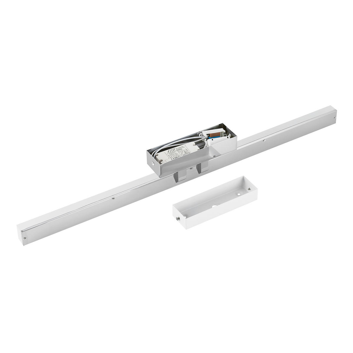 LED-WANDLEUCHTE Aurora 75/10/5,5 cm   - Alufarben, Basics, Kunststoff/Metall (75/10/5,5cm) - Novel