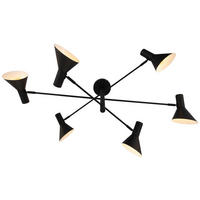 DECKENLEUCHTE 103/83/40.5 cm   - Schwarz, Design, Metall (103/83/40.5cm) - Collet's Monde