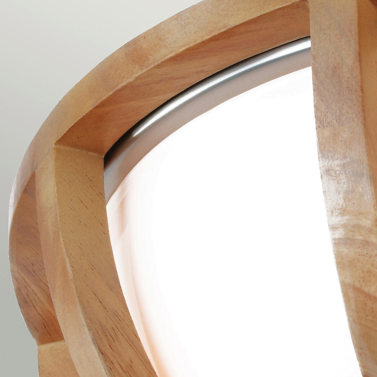 TAKLAMPA Allier 33/17.8 cm  - ekfärgad, Natur, trä/glas (33/17.8cm) - Elstead Lighting