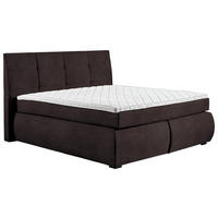 BOXSPRINGBETT 160/200 cm  in Dunkelbraun  - Wengefarben/Dunkelbraun, Konventionell, Holz/Textil (160/200cm) - Xora