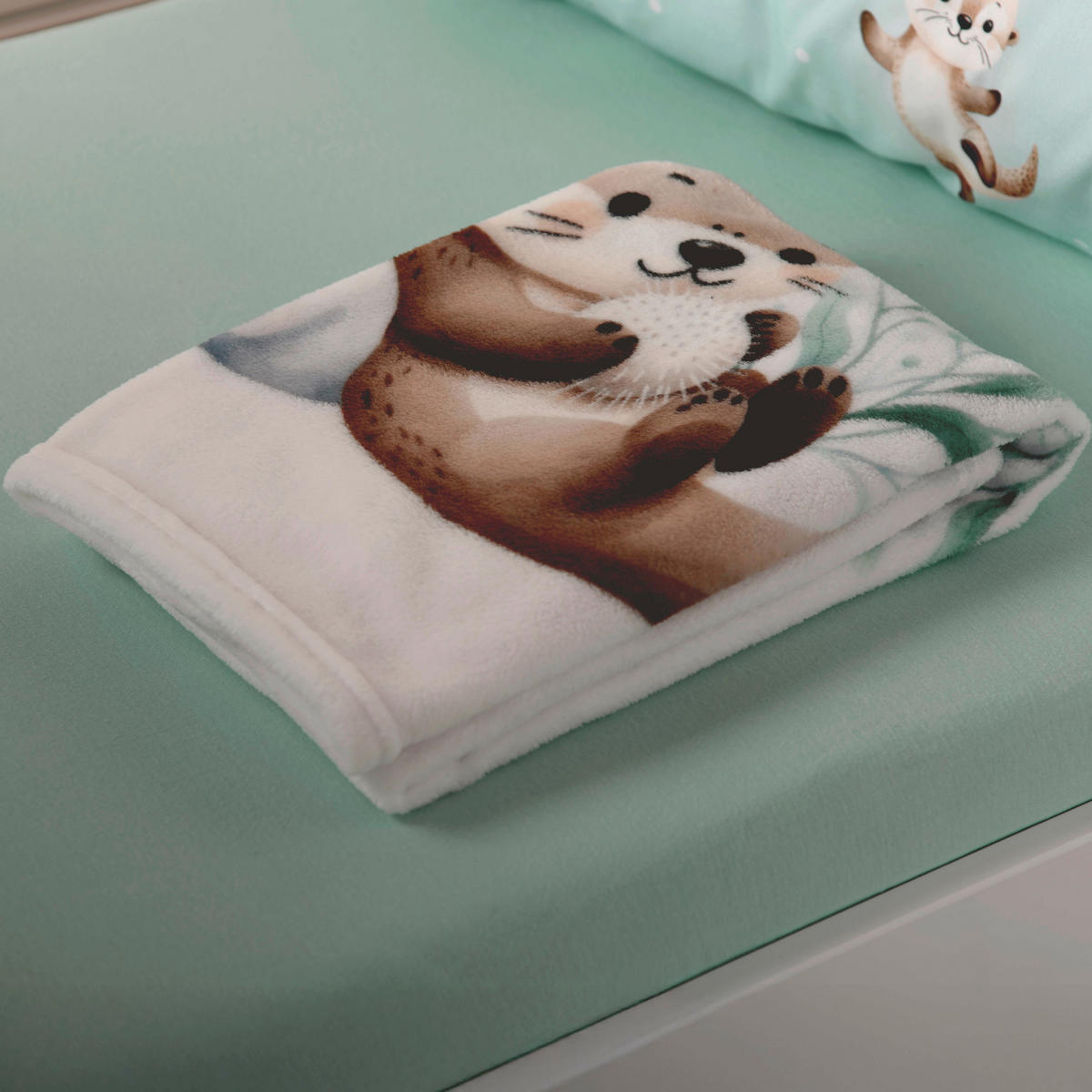 BABYDECKE Schnuffel-Otter 75/100 cm  - Multicolor/Weiß, Basics, Textil (75/100cm) - baby best