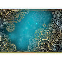 FOTOTAPETE  - Türkis/Hellgelb, LIFESTYLE, Textil (150/105cm) - artgeist