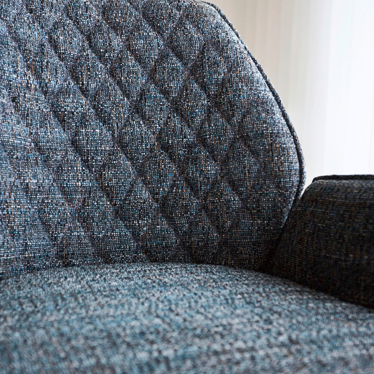 BARHOCKER-SET in Blau  - Blau/Schwarz, Design, Textil/Metall (54/100/58cm) - MID.YOU