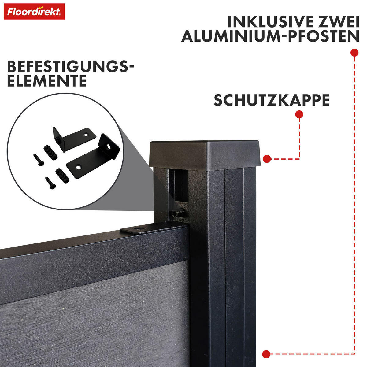 SICHTSCHUTZ - Basics (180/180cm) - Floordirekt