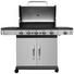 BBQ GASGRILLER GS5 - Silberfarben/Schwarz, KONVENTIONELL, Metall (144/59/112cm) BBQ GASGRILLER GS5 - Silberfarben/Schwarz, KONVENTIONELL, Metall (144/59/112cm)