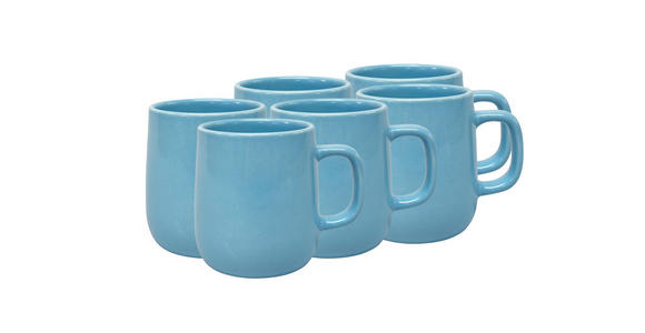 KAFFEEBECHERSET Colori Blu 6-teilig - Blau, Trend, Keramik - Novel