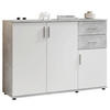 KOMMODE Bobby  in 120/82/35 cm  - Silberfarben/Weiß, KONVENTIONELL, Holzwerkstoff/Kunststoff (120/82/35cm) - Carryhome