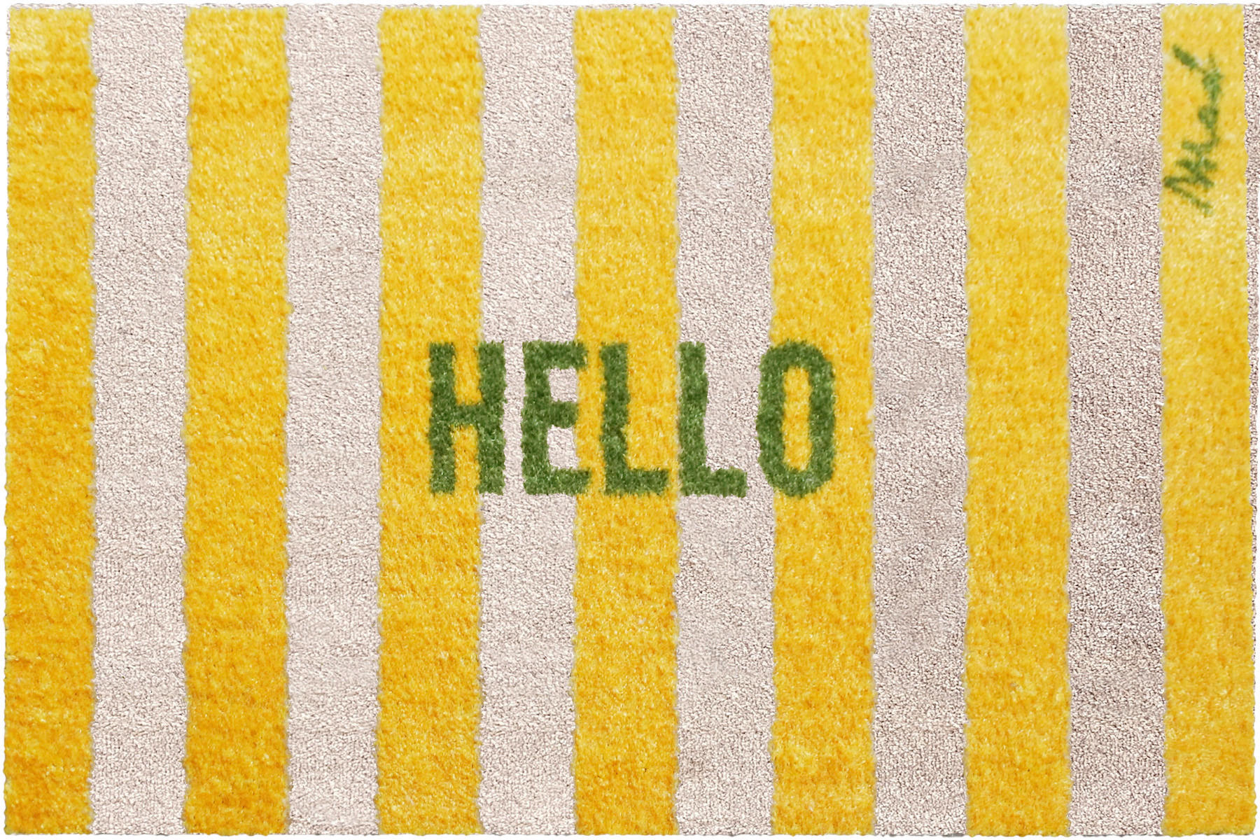 FUßMATTE 50/75 cm Touch  - Gelb/Beige, Trend, Kunststoff (50/75cm) - madaboutmats