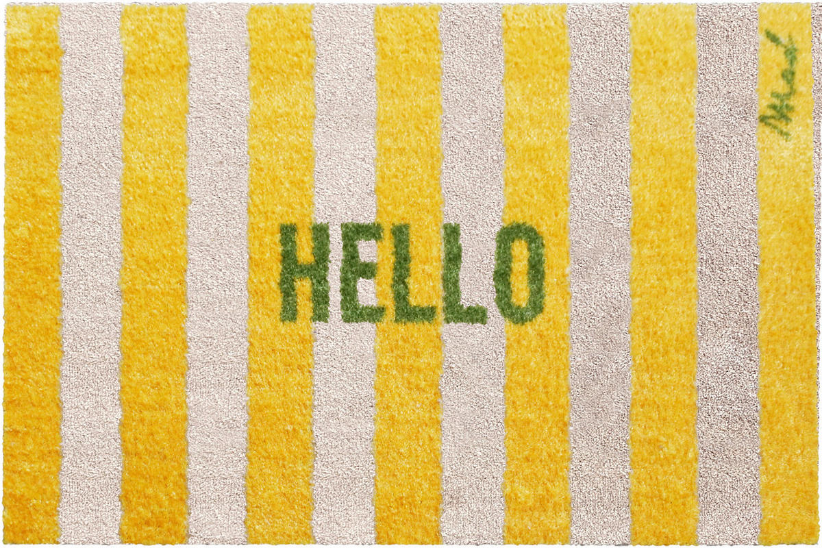 FUßMATTE 50/75 cm Touch  - Gelb/Beige, Trend, Kunststoff (50/75cm) - madaboutmats