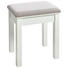 HOCKER Webstoff Kiefer massiv Grau, Weiß - Weiß/Grau, LIFESTYLE, Holz/Textil (40/45/30cm) - Landscape