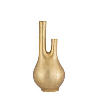 Vază 37 cm  - auriu, Design, metal (17/37/12cm) - Ambia Home