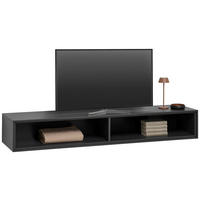 TV-ELEMENT Graphitfarben  179,1/26/40 cm  - Graphitfarben, Design, Holzwerkstoff (179,1/26/40cm) - home24