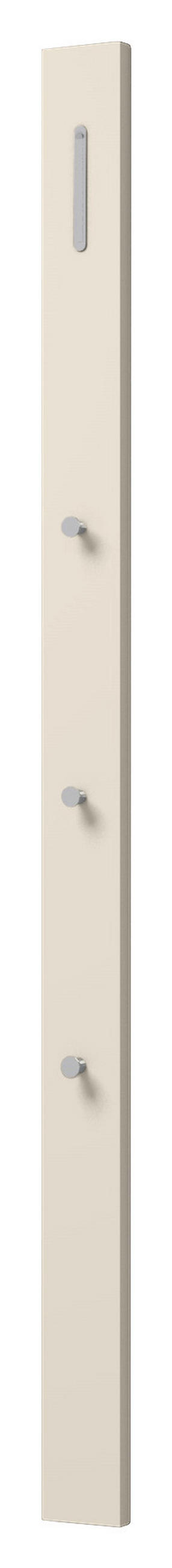 GARDEROBENPANEEL  in 10/165/5 cm  - Sandfarben/Chromfarben, Design, Holzwerkstoff/Metall (10/165/5cm) - Moderano