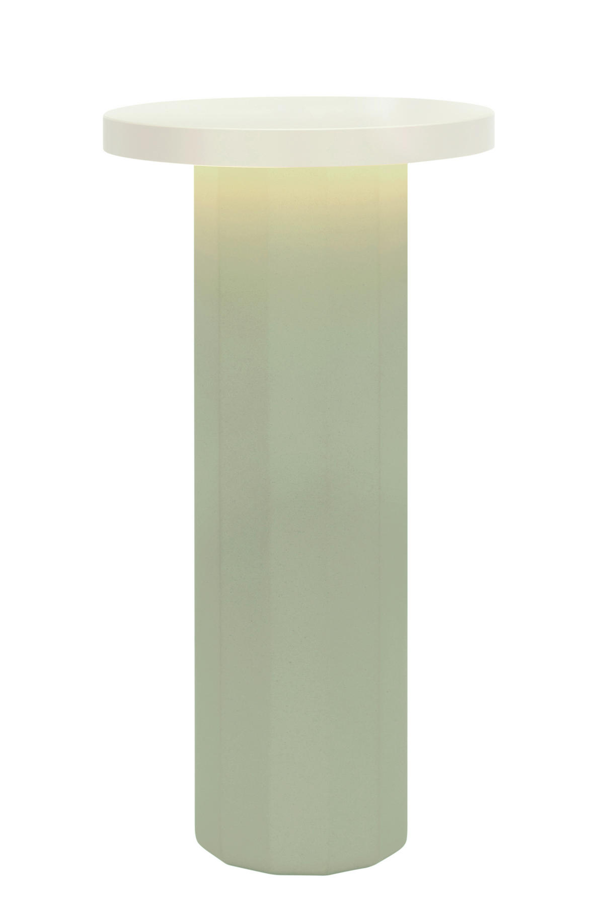 AKKUMULÁTOROS ASZTALI LÁMPA - zöld, Design, kő/fém (16/31,6cm) - Dieter Knoll