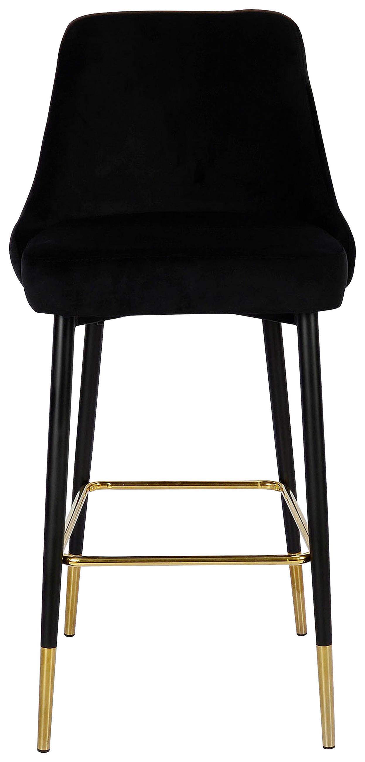 Thumbnail - Kayoom Barhocker, Schwarz, Metall, Textil, 53x110x57 cm, Bsci, Esszimmer, Barmöbel, Barhocker