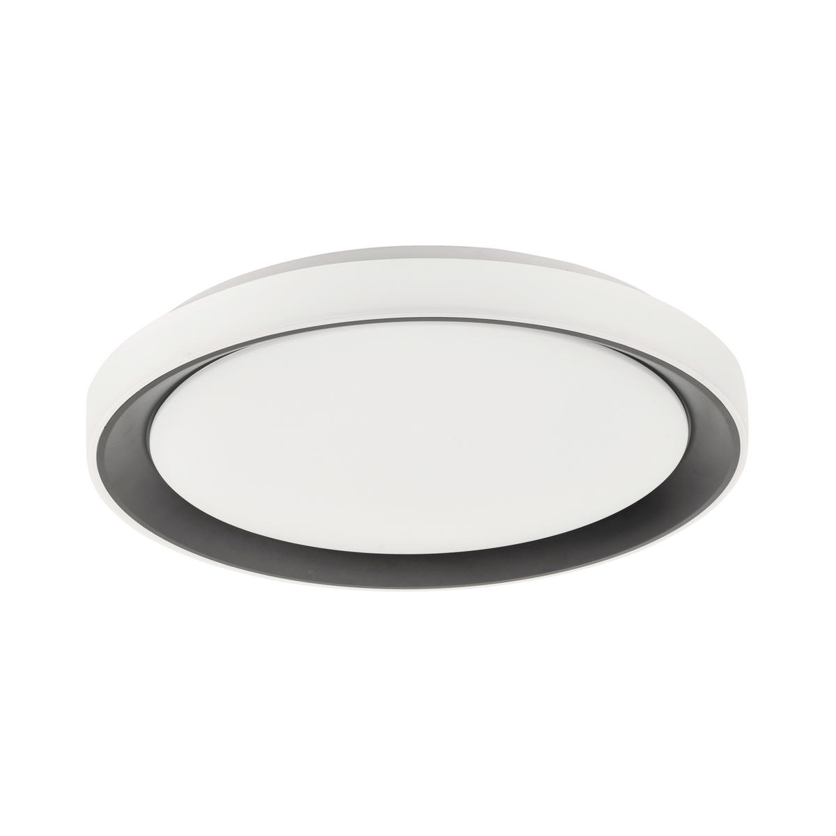 LED-DECKENLEUCHTE LOLASMART-DISC  Smart 51/7,5 cm   - Schwarz, Design, Kunststoff/Metall (51/7,5cm)