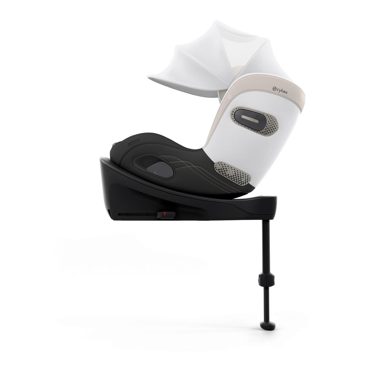 REBOARDER-KINDERSITZ Sirona Si Style Off White  - Weiß, Basics, Kunststoff/Textil (61/45,5/49,5cm) - cybex PLATINUM