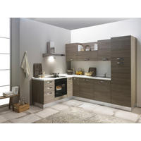 ECKKÜCHE 195/270 cm  in Eiche grau  - Eiche grau/Magnolie, LIFESTYLE, Holzwerkstoff/Kunststoff (195/270cm) - MID.YOU