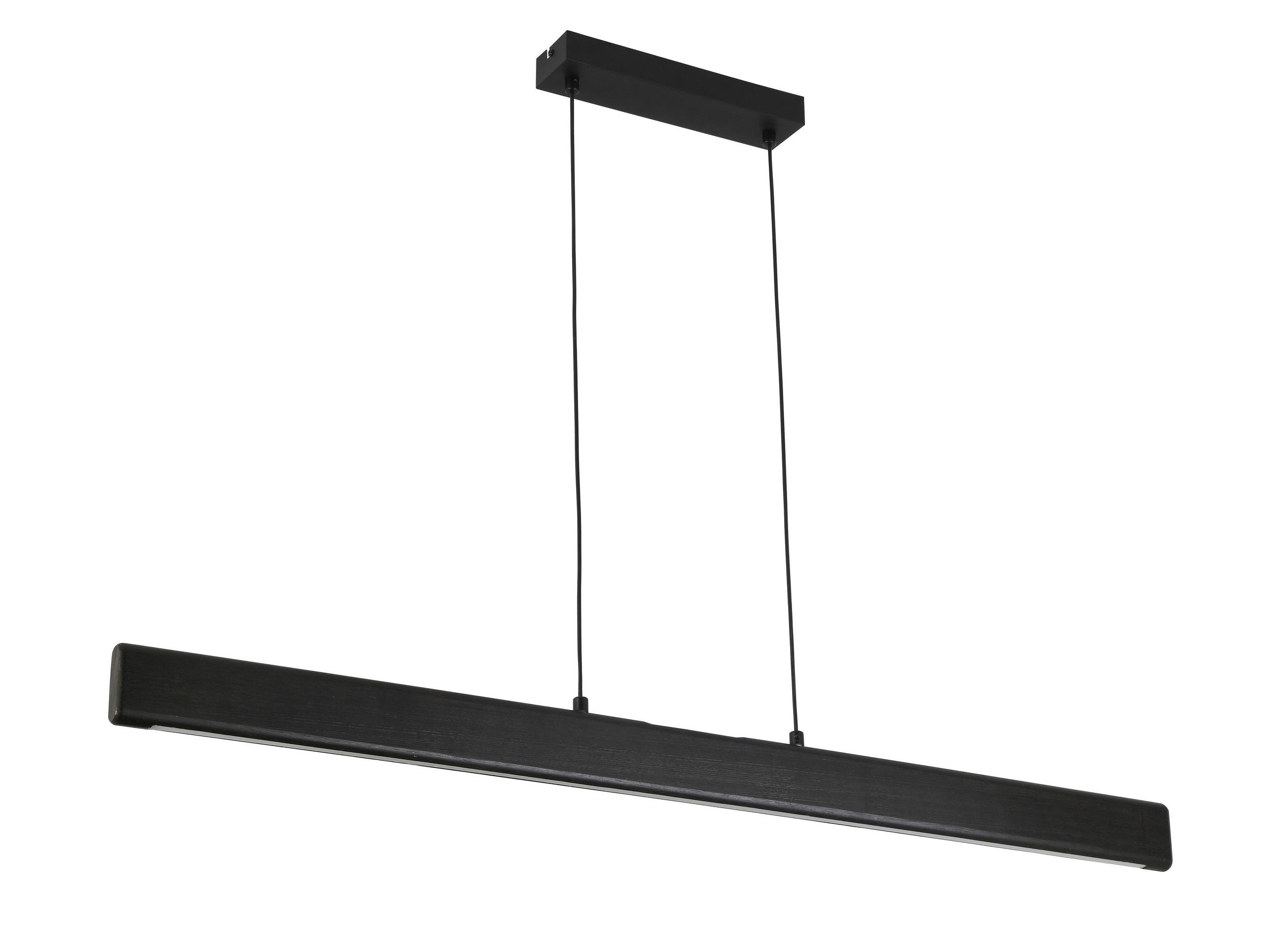 LUSTRĂ LED 120/2,5/120 cm  - negru, Trend, plastic/lemn (120/2,5/120cm) - Novel