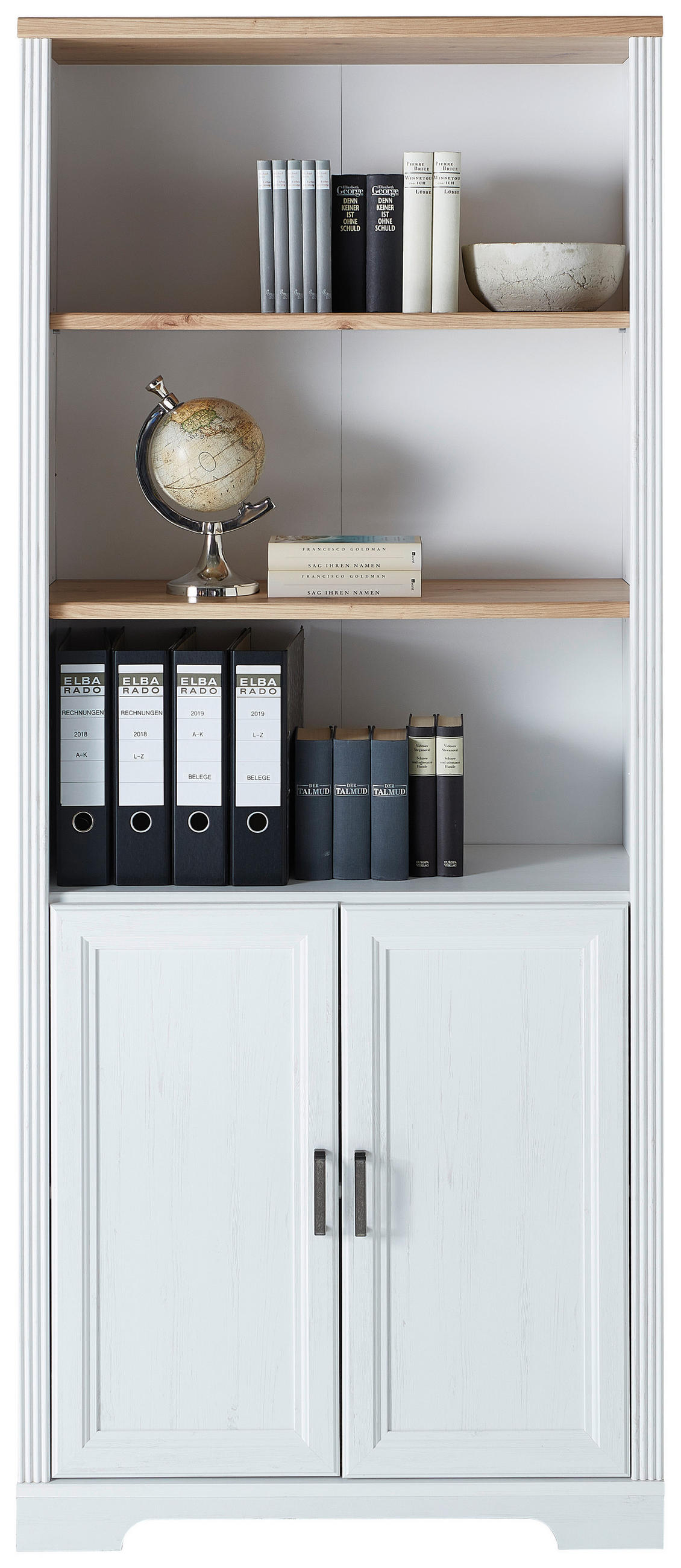 AKTENSCHRANK Pinienfarben, Eiche Artisan  - Eiche Artisan/Pinienfarben, KONVENTIONELL, Holzwerkstoff (86/204/38cm) - Carryhome