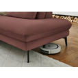 WOHNLANDSCHAFT  in Chenille, Flachgewebe Weinrot  - Weinrot/Schwarz, Design, Textil/Metall (180/344/208cm) - Dieter Knoll