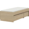 STAURAUMBETT 90/200 cm  in Eichefarben  - Eichefarben, Design, Holzwerkstoff (90/200cm) - Cantus