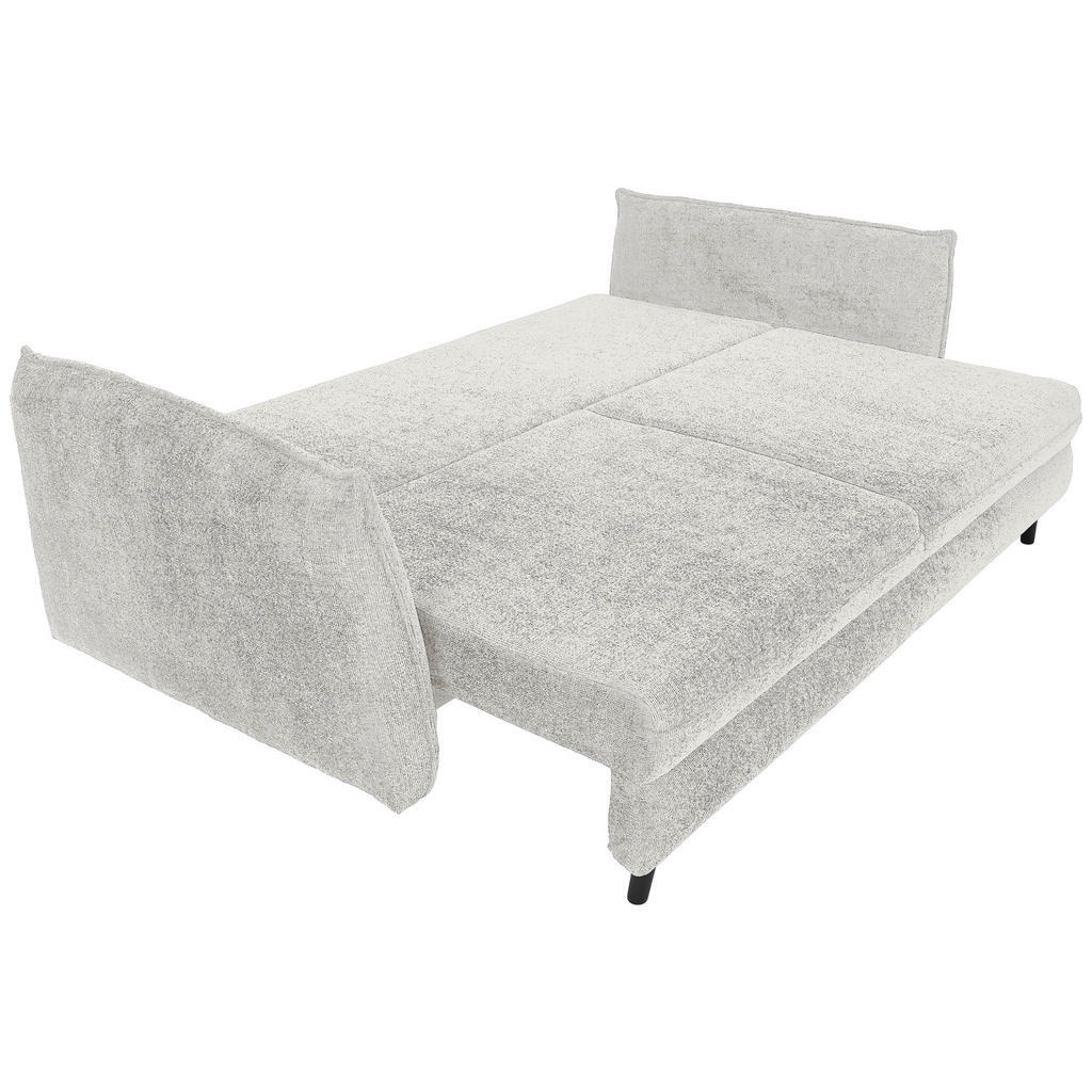 Thumbnail - Carryhome Schlafsofa, Elfenbein, Textil, Buche, massiv, 3-Sitzer, Füllung: Silikon,Silikon, 238x99x108 cm, Made in EU, L...