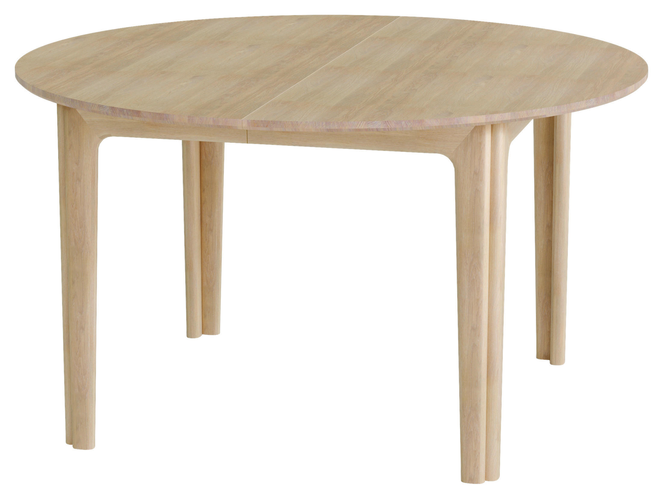 MATBORD i trä 130/130/74 cm   - vit/ekfärgad, Design, trä (130/130/74cm) - Skovby