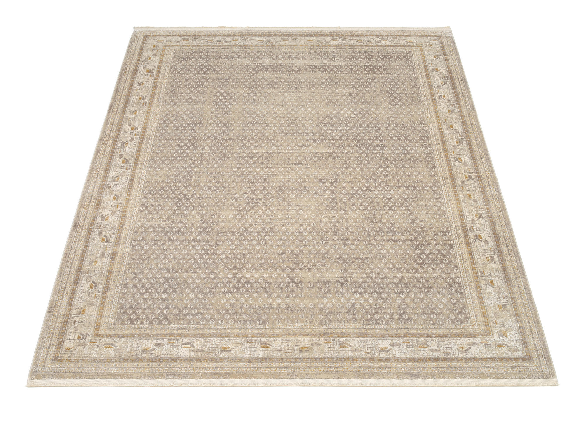 WEBTEPPICH 200/290 cm Monza Goldfarben, Beige  - Beige/Goldfarben, KONVENTIONELL, Textil (200/290cm) - Dieter Knoll