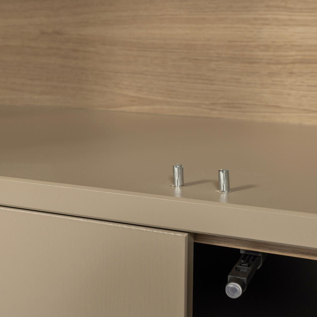 REGAL  101/236/40 cm Schlammfarben  - Schlammfarben, Design, Glas/Holz (101/236/40cm) - Livetastic