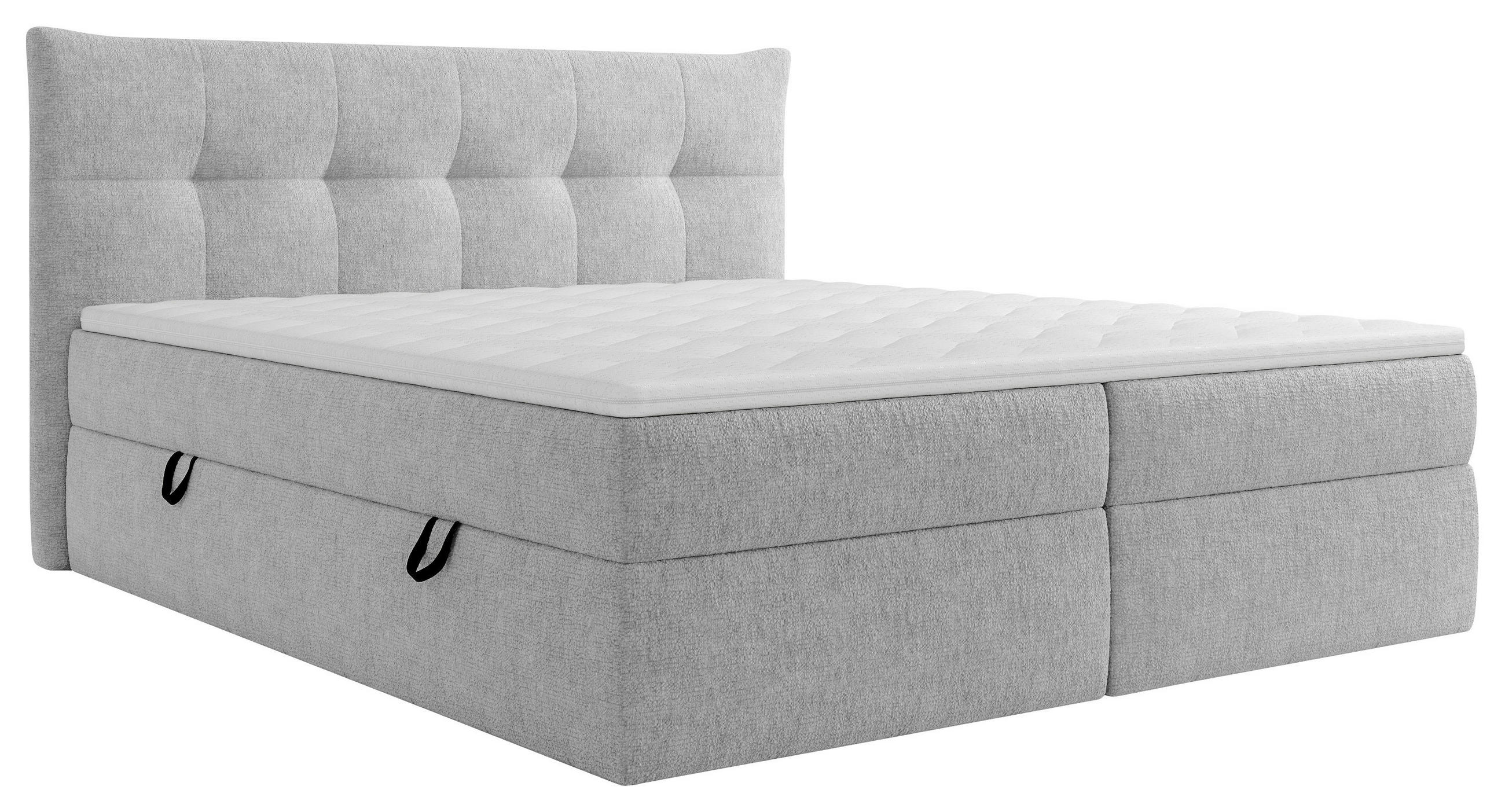 BOXBETT 180/200 cm  in Grau  - Schwarz/Grau, MODERN, Holz/Holzwerkstoff (180/200cm) - Boxxx