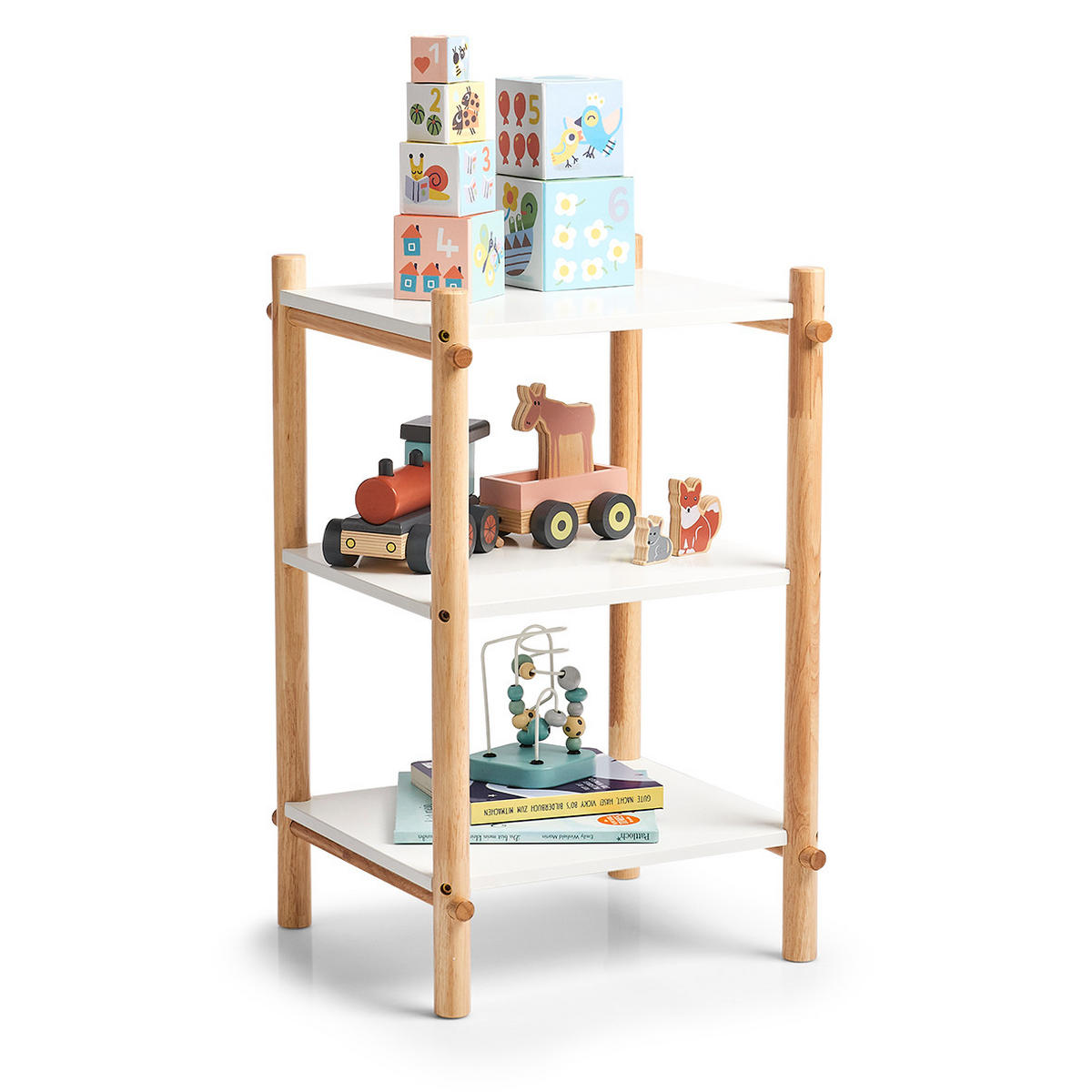 BABYREGAL Weiß  - Weiß, Basics, Holzwerkstoff (35/35/58,5cm) - Zeller Present