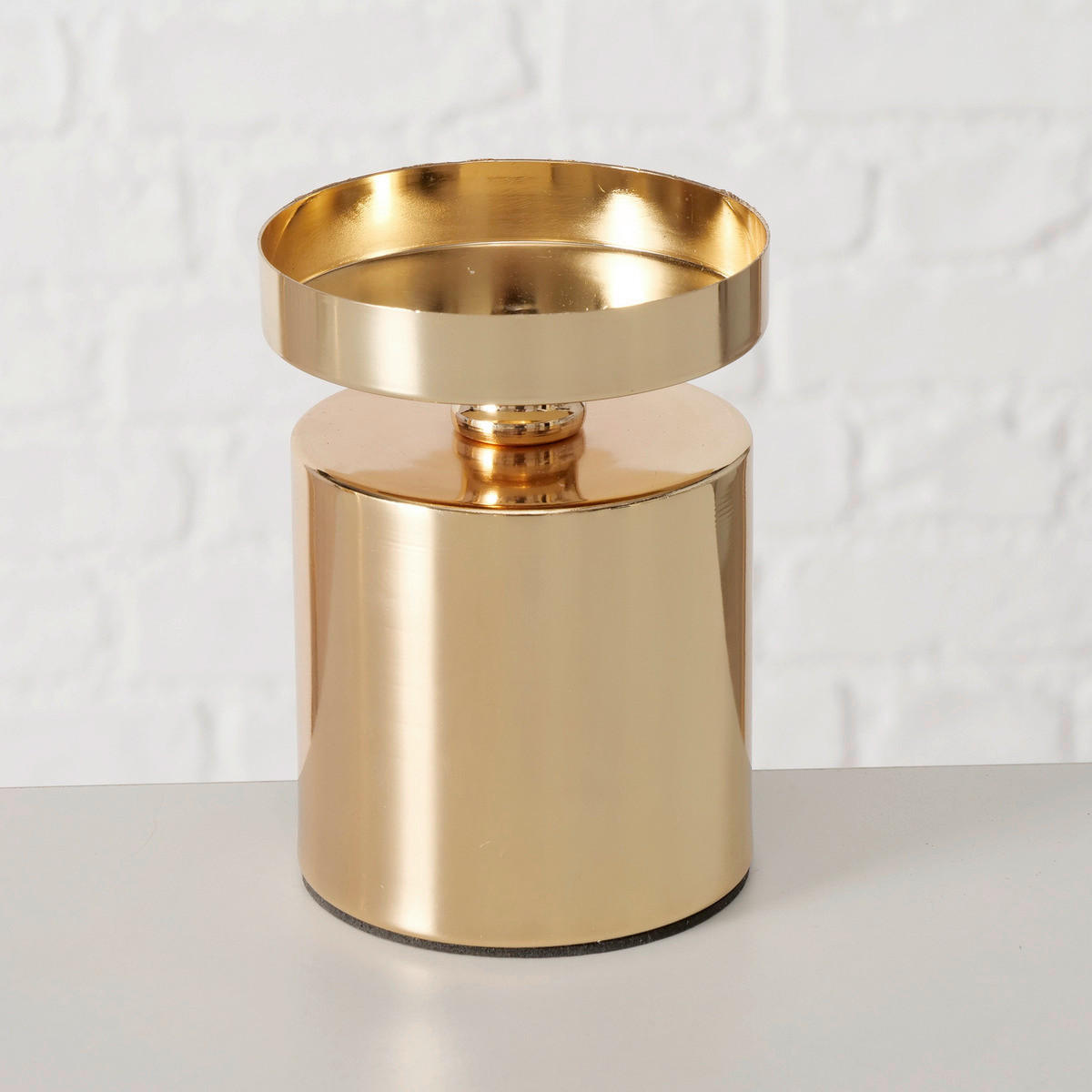 KERZENHALTER - Goldfarben, Basics, Metall (8/11cm) - Ambia Home