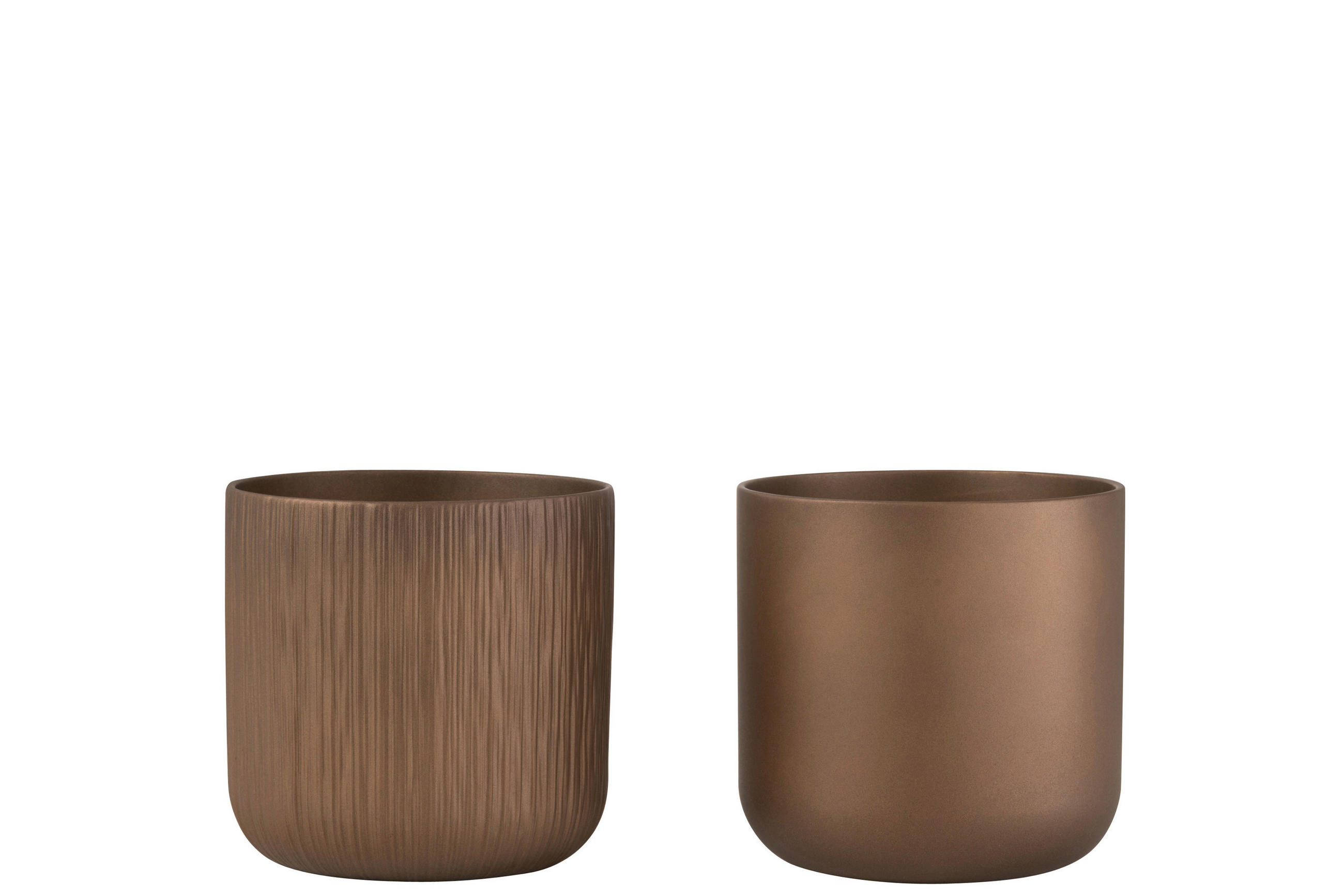ÜBERTOPF - Kupferfarben, Basics, Keramik (18,5/18,5/18cm)