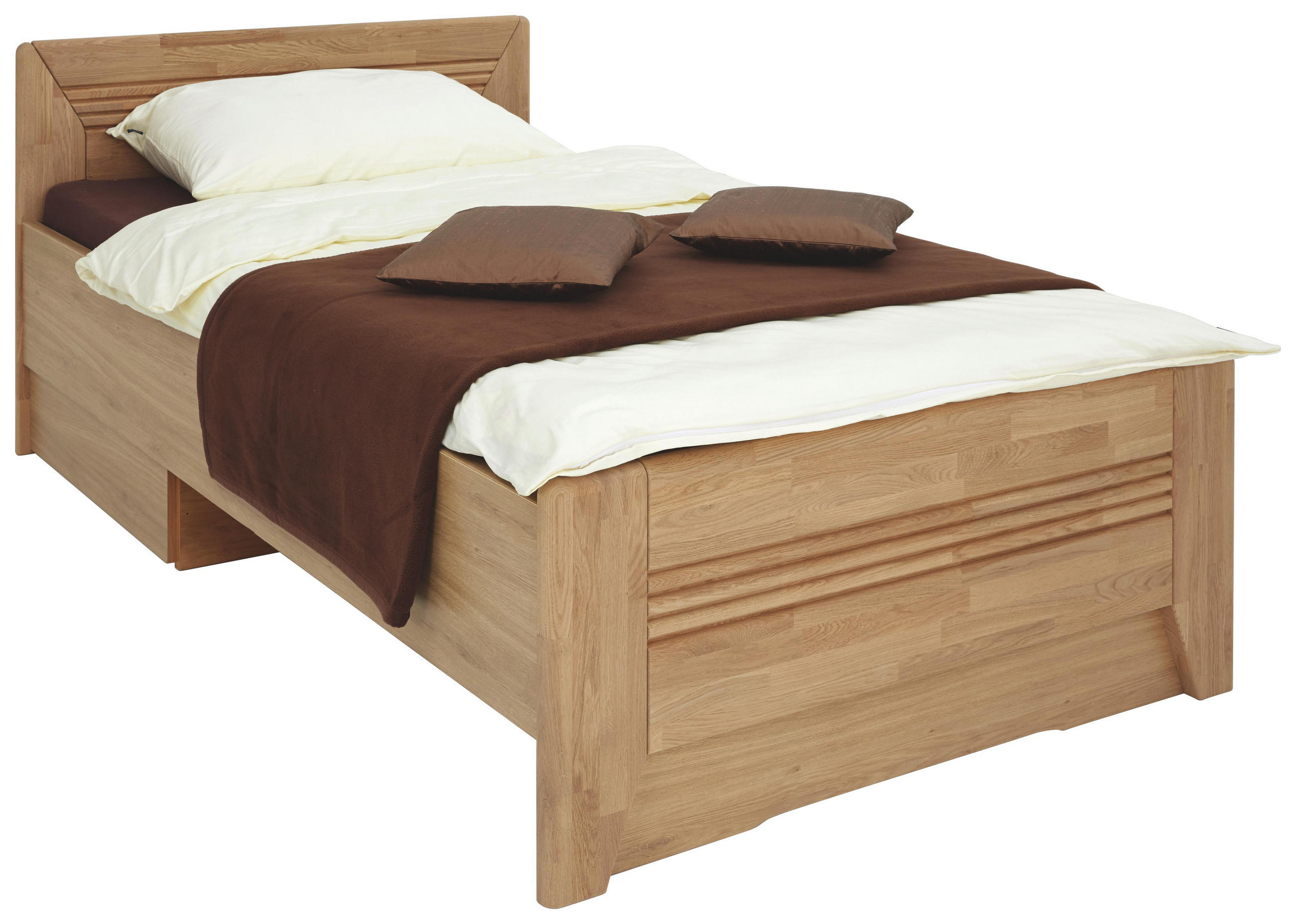 Bett 120/200 cm in Eichefarben