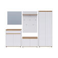 GARDEROBE  in 263,5/193/41,4 cm  - Weiß/Eiche Artisan, MODERN, Holzwerkstoff (263,5/193/41,4cm) - Carryhome