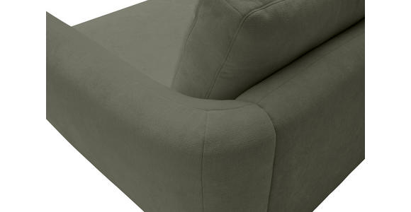ECKSOFA  in Chenille Olivgrün  224/307 cm  - Schwarz/Olivgrün, KONVENTIONELL, Kunststoff/Textil (224/307cm) - Hom`in