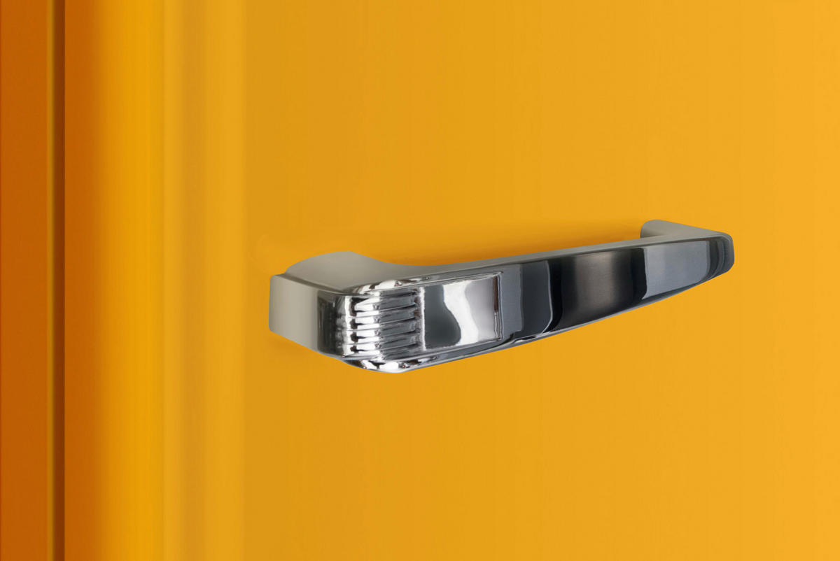KÜHLSCHRANK 55/86/61,5 cm KS 15613 Y  - Gelb, Basics, Glas/Metall (55/86/61,5cm) - Amica