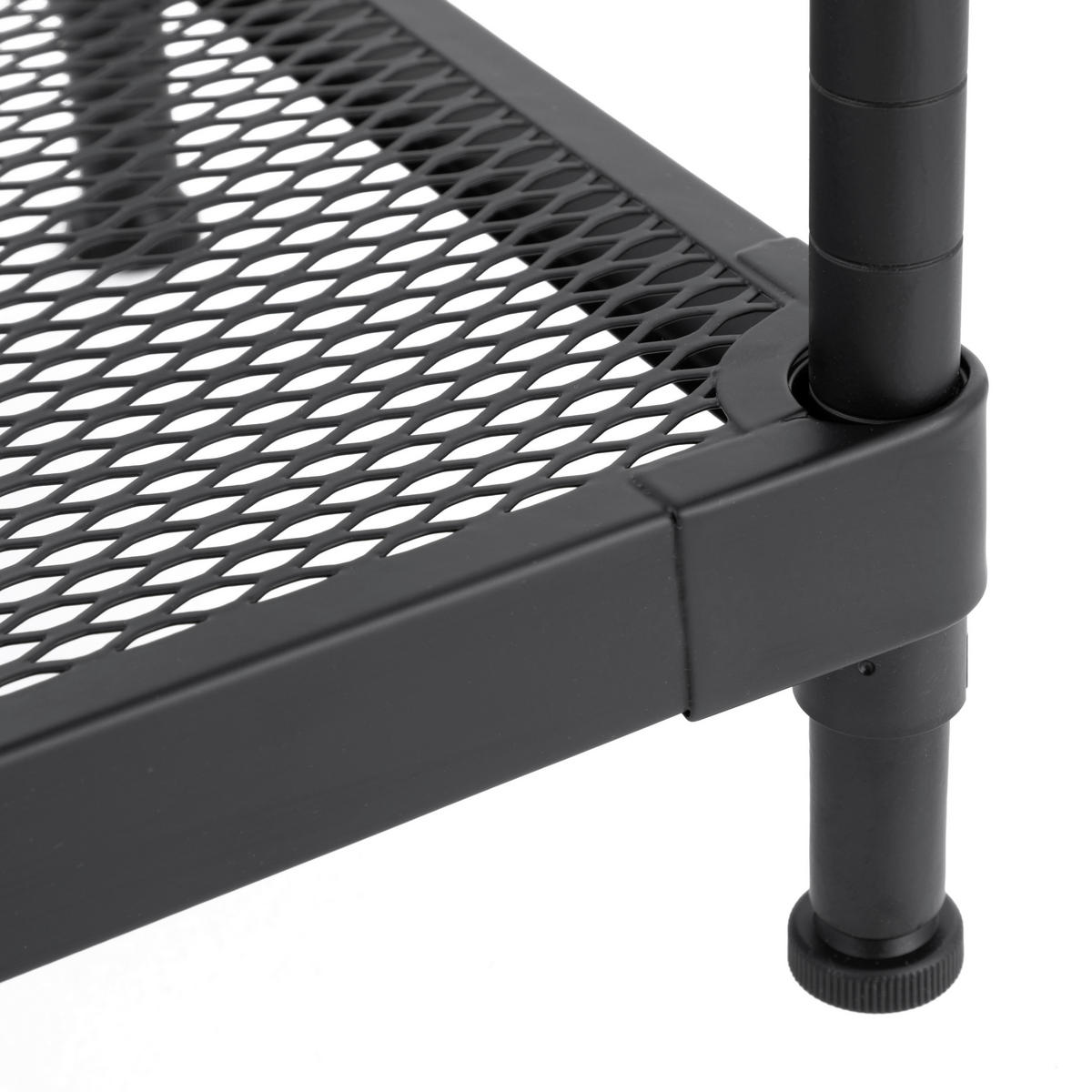 SCHUHREGAL Schwarz  - Schwarz, Design, Kunststoff/Metall (75/40/32cm) - MID.YOU