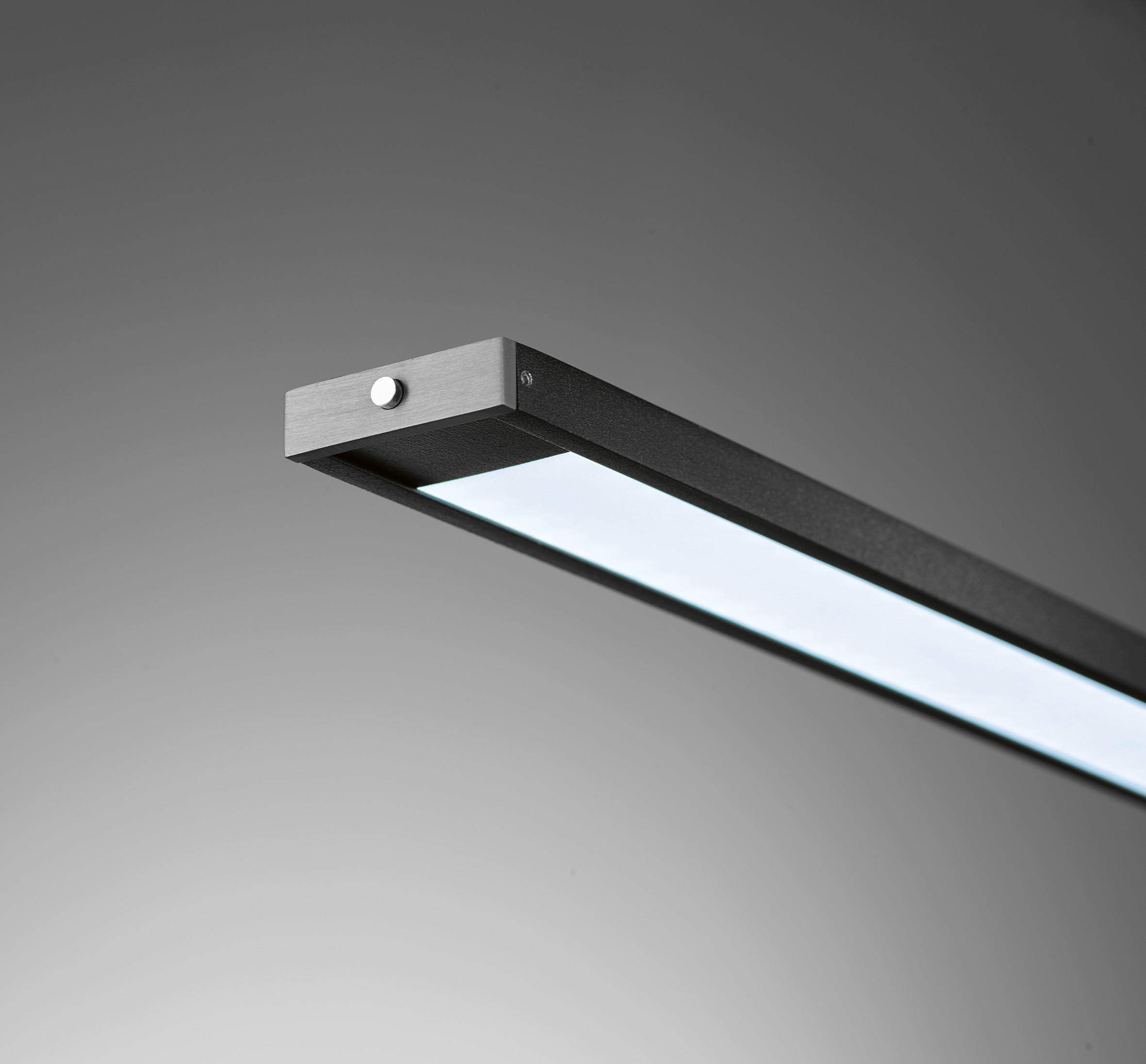 LED-HÄNGELEUCHTE METZ  - Schwarz/Nickelfarben, Design, Metall (120/6/95-120cm) - Fischer & Honsel
