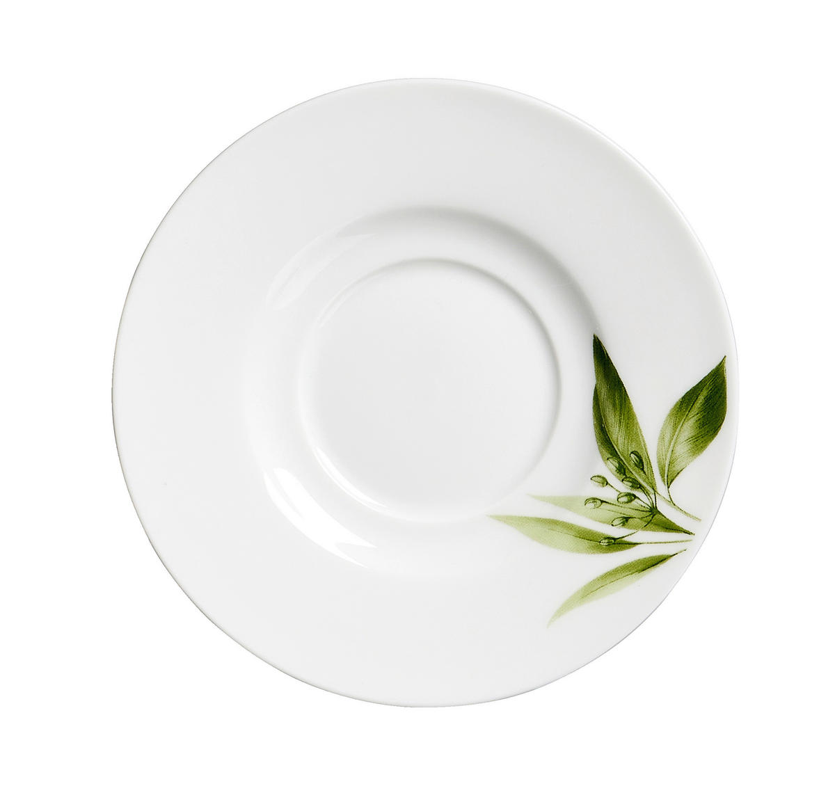 ESPRESSO-UNTERTASSE Evora  - Weiß/Grün, KONVENTIONELL, Keramik (12/12/1cm) - Ritzenhoff Breker