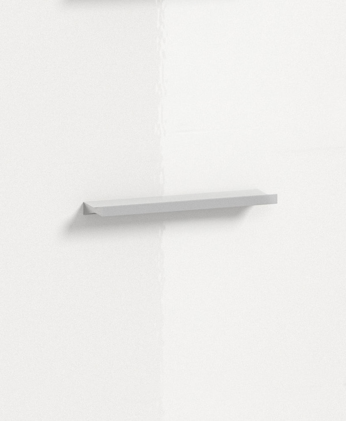 BADEZIMMER 4-teilig  in 134 cm  - Weiß Hochglanz/Silberfarben, MODERN, Glas/Holzwerkstoff (134cm) - MID.YOU