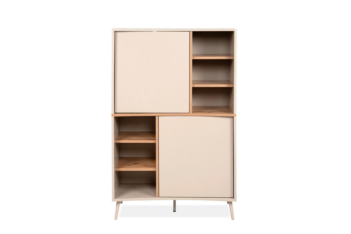 HIGHBOARD  90/140/37,5 cm  - Sandfarben/Eiche Artisan, Design, Holzwerkstoff/Kunststoff (90/140/37,5cm) - MID.YOU