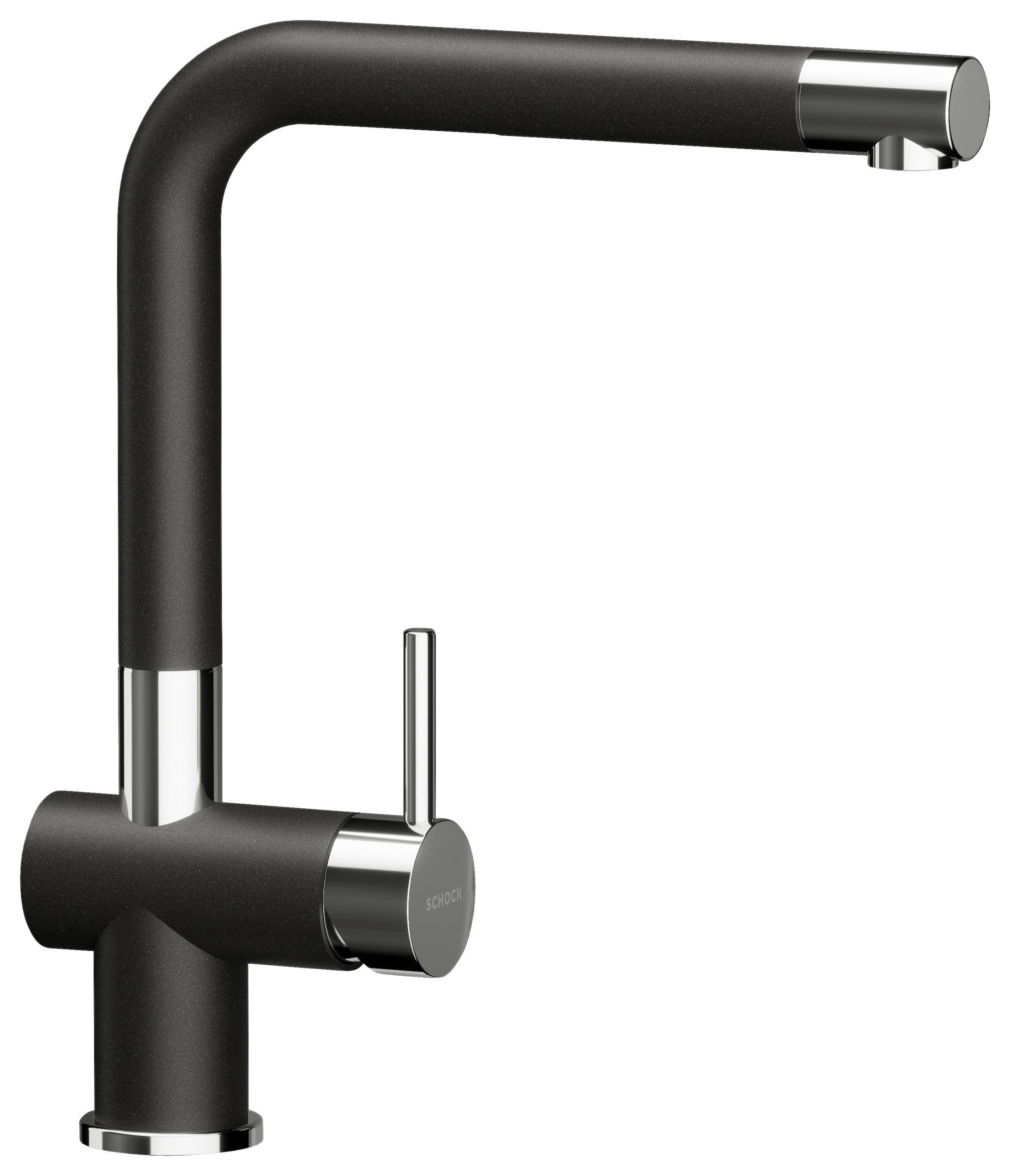 KÜCHENARMATUR 547001STO  - Chromfarben/Graphitfarben, Basics, Stein/Metall (5/31/22cm) - Schock