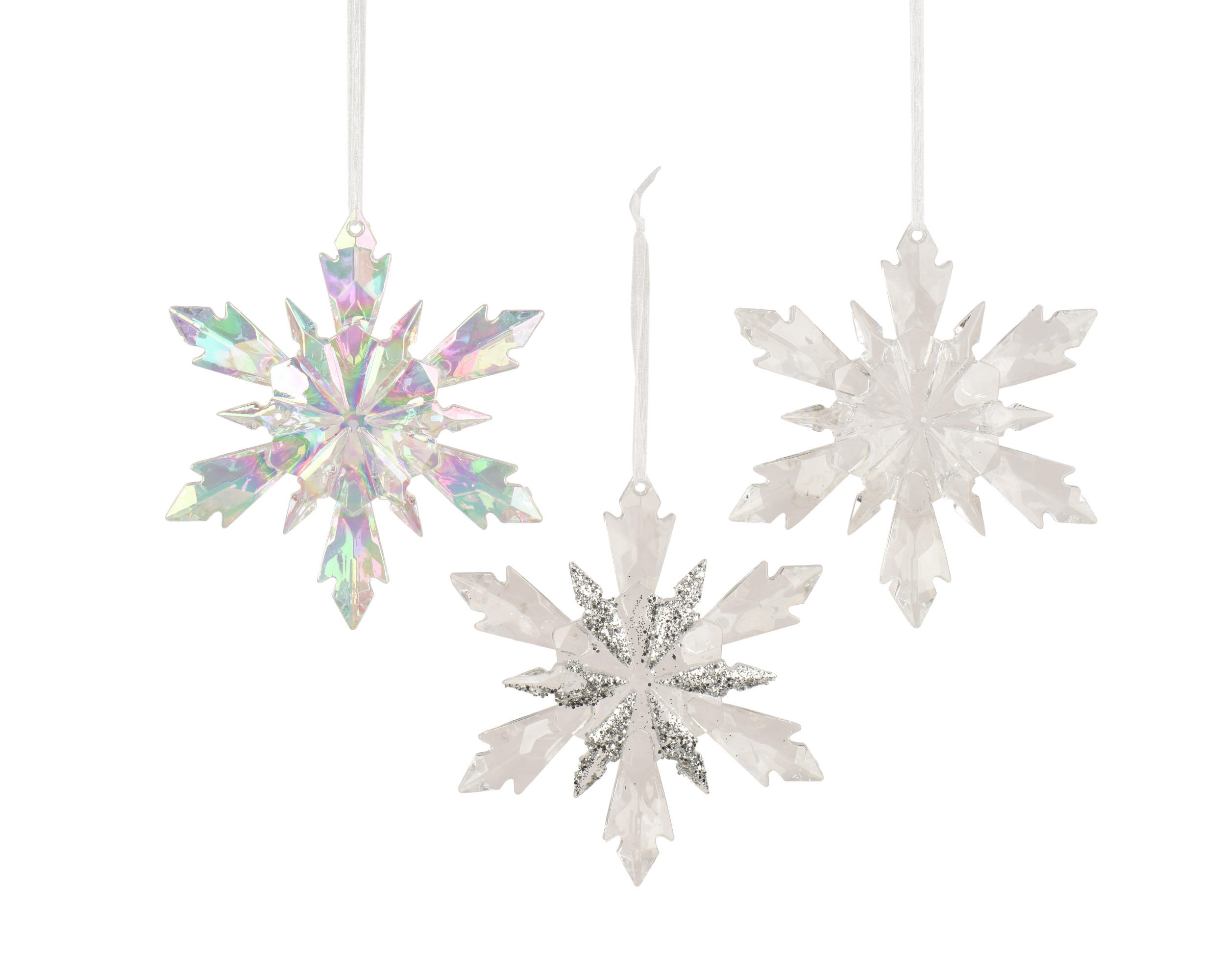 Ornamente Brad De Crăciun - transparent, Basics, plastic (11,5/2/13cm)