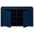 GARDEROBENBANK - Dunkelblau/Grau, MODERN, Kunststoff (74,5/41,5/34,9cm) - Carryhome
