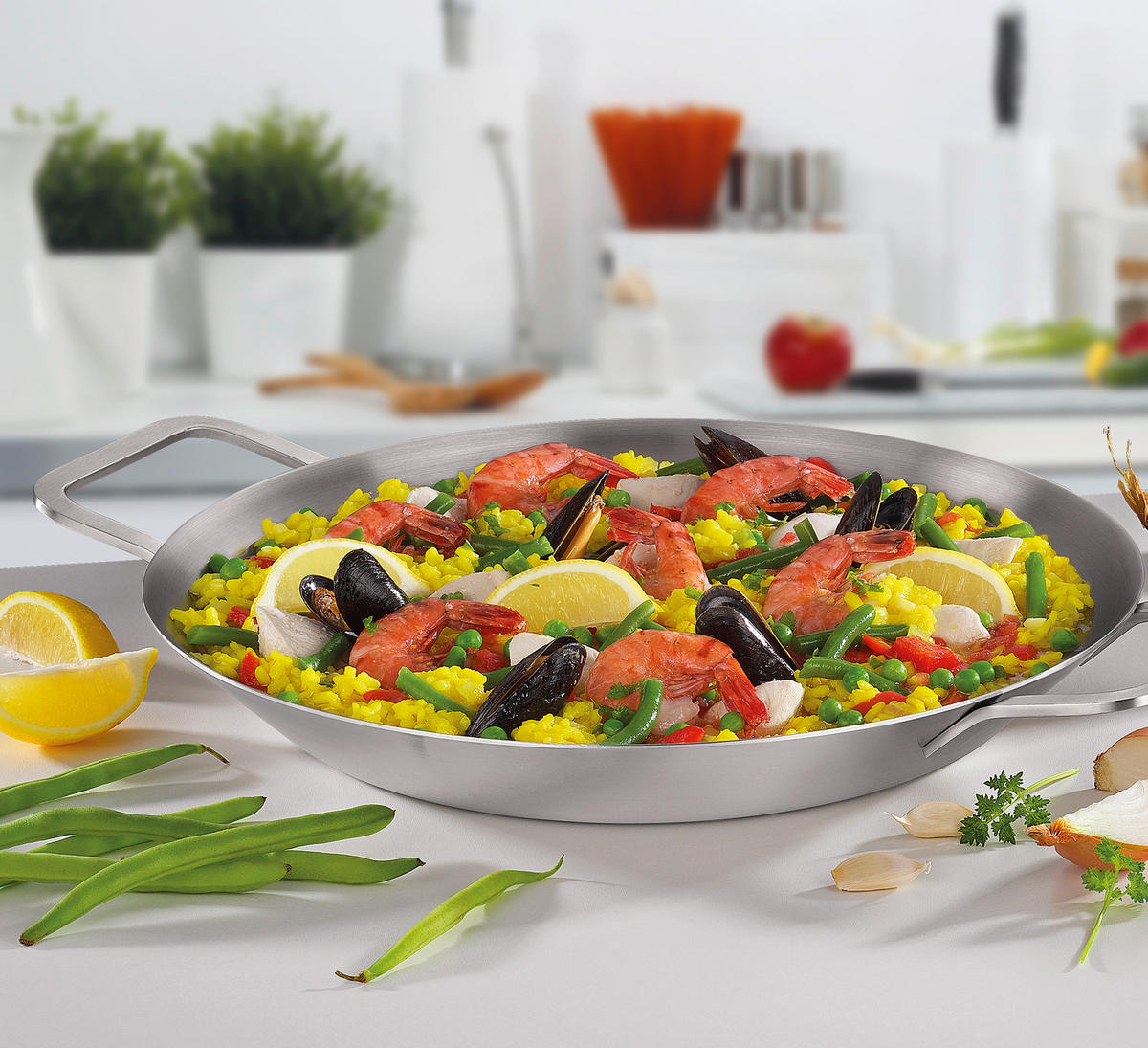 FISCHPFANNE MARBELLA 34 cm  - Edelstahlfarben, Basics, Metall (34cm) - Spring