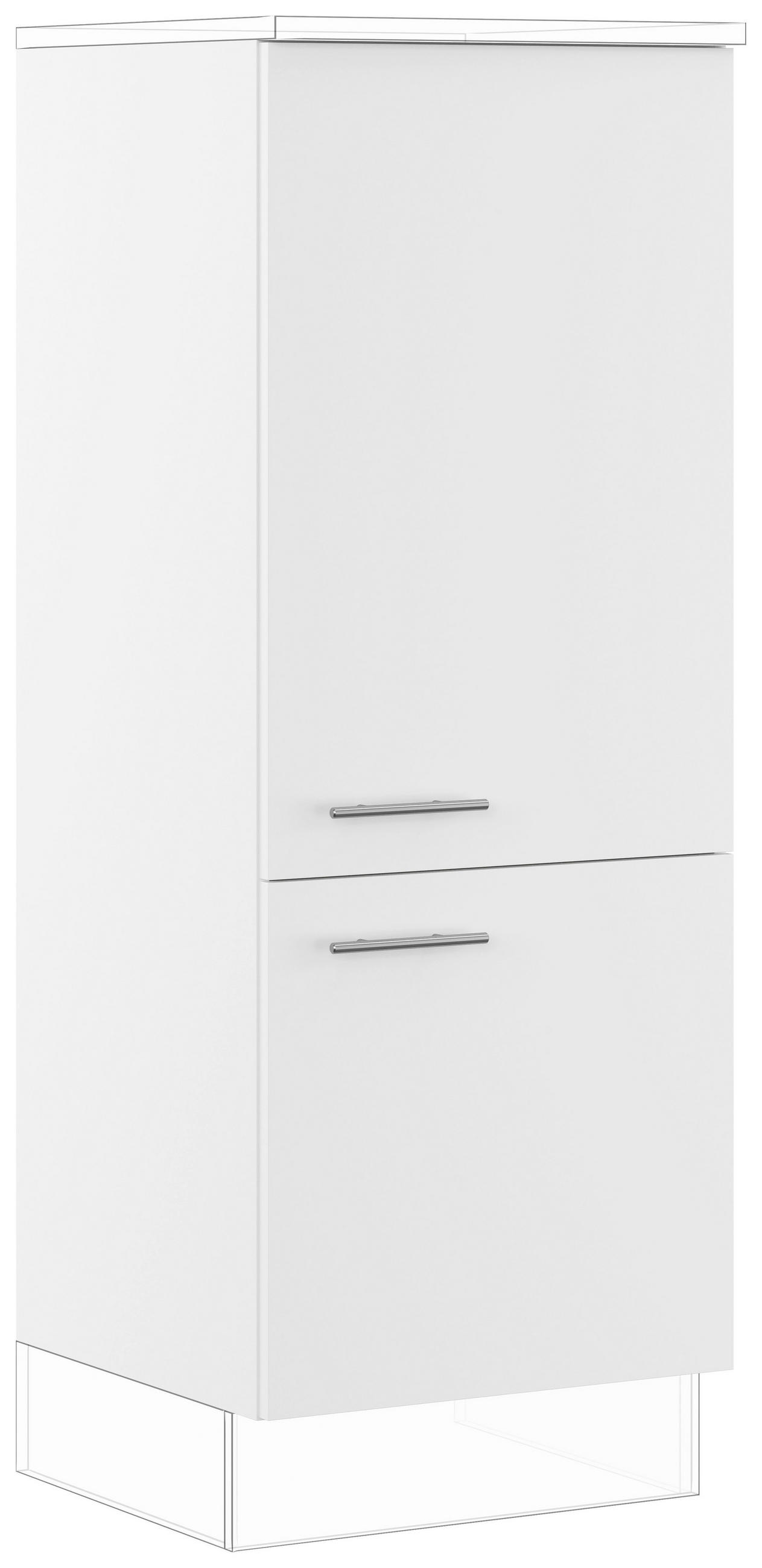 GERÄTEUMBAUSCHRANK 60/163/57,6 cm  in Weiß  - Edelstahlfarben/Weiß, Basics, Holzwerkstoff/Metall (60/163/57,6cm) - Impuls