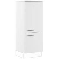 GERÄTEUMBAUSCHRANK 60/163/57,6 cm  in Weiß  - Edelstahlfarben/Weiß, Basics, Holzwerkstoff/Metall (60/163/57,6cm) - Impuls