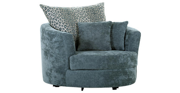 SESSEL in Flachgewebe Blau  - Blau/Multicolor, KONVENTIONELL, Textil/Metall (115/72/115cm) - Carryhome